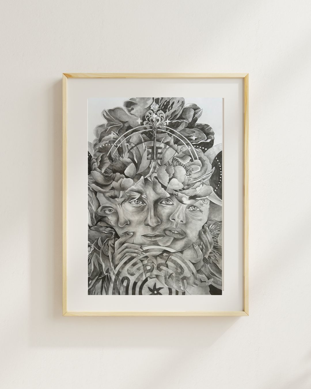 HECATE — Shadow Goddess Graphite Print