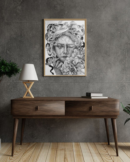 MEDUSA — Shadow Goddess Graphite Print