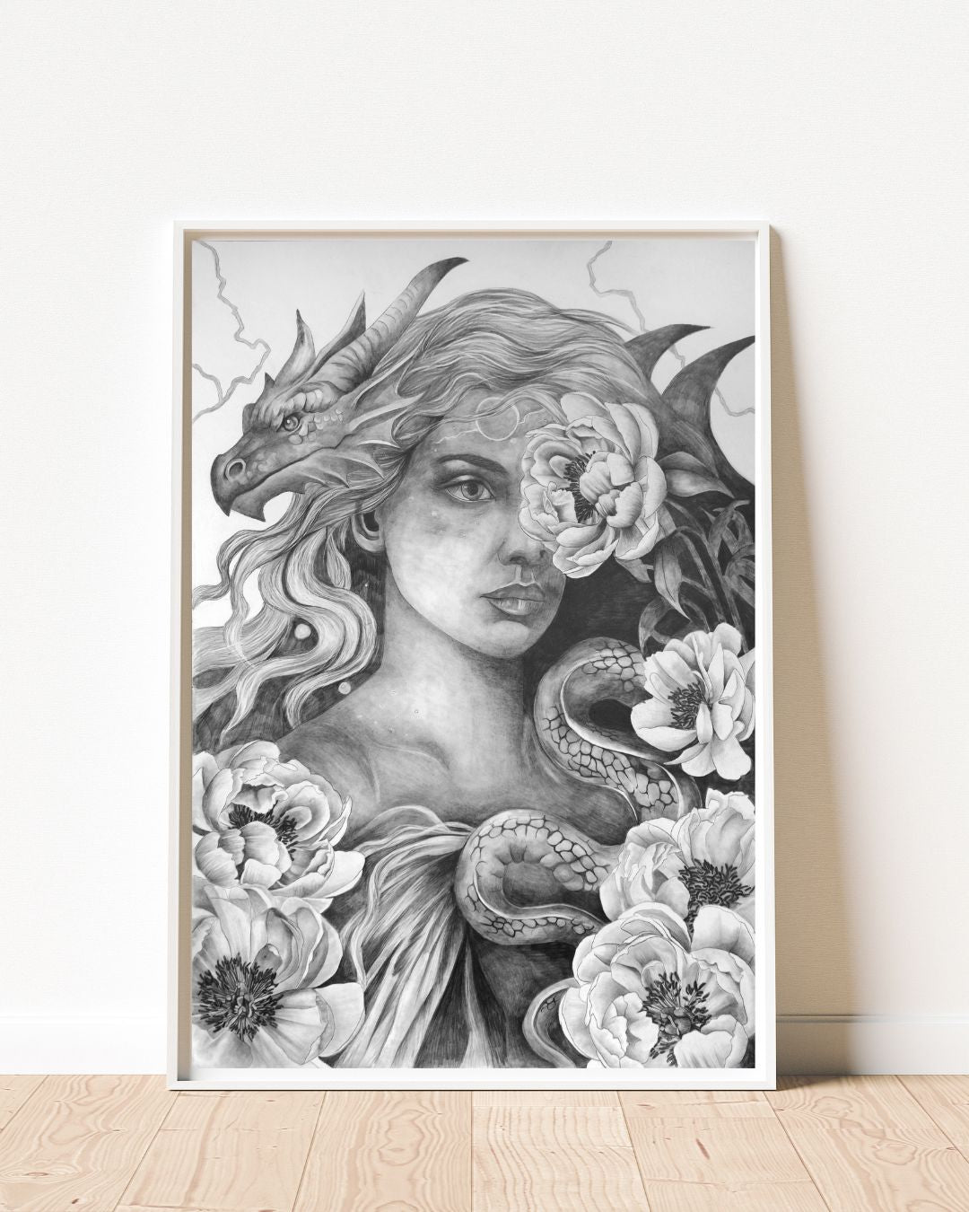 TIAMAT — Shadow Goddess Graphite Print