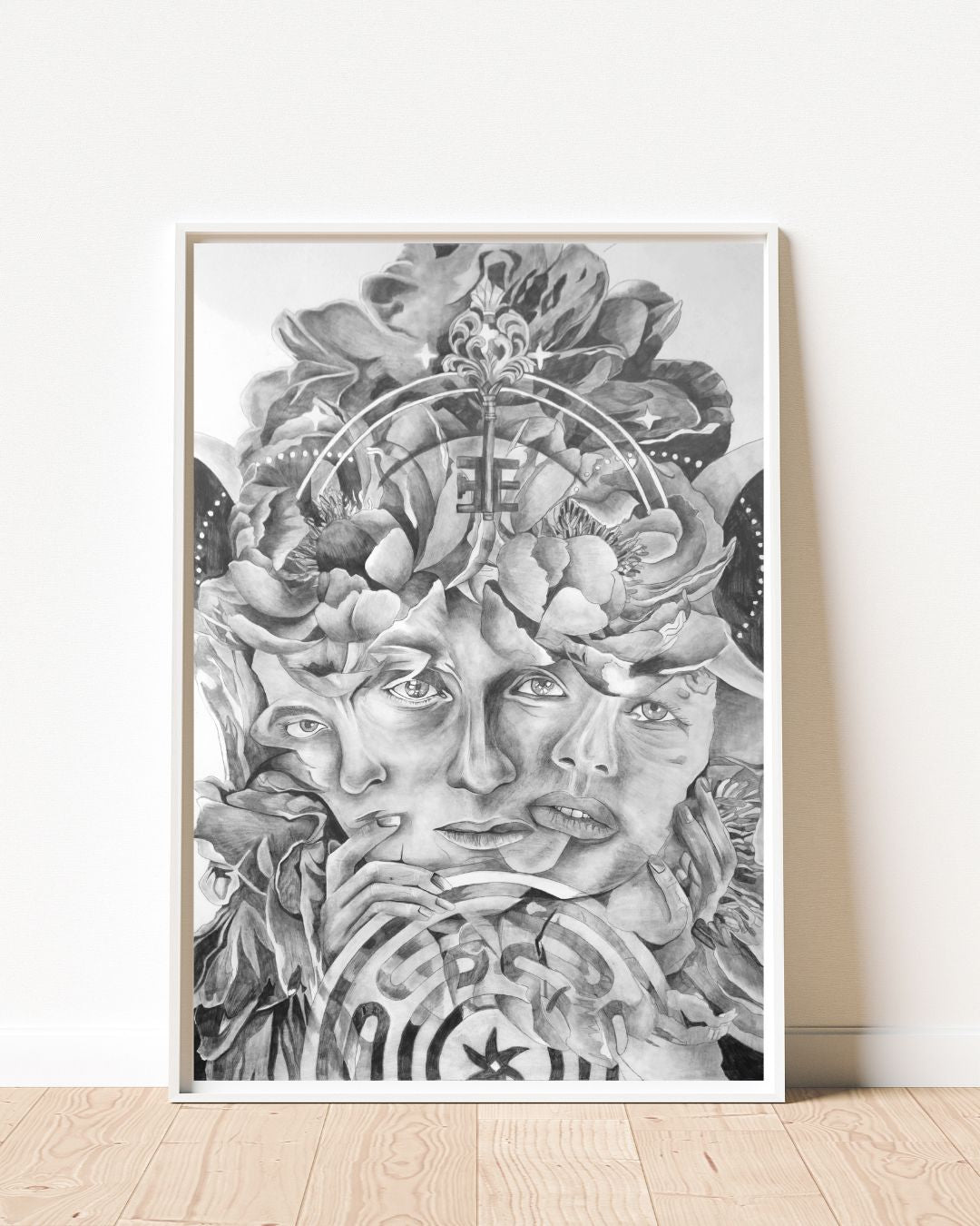 HECATE — Shadow Goddess Graphite Print