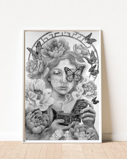 PANDORA — Shadow Goddess Graphite Print