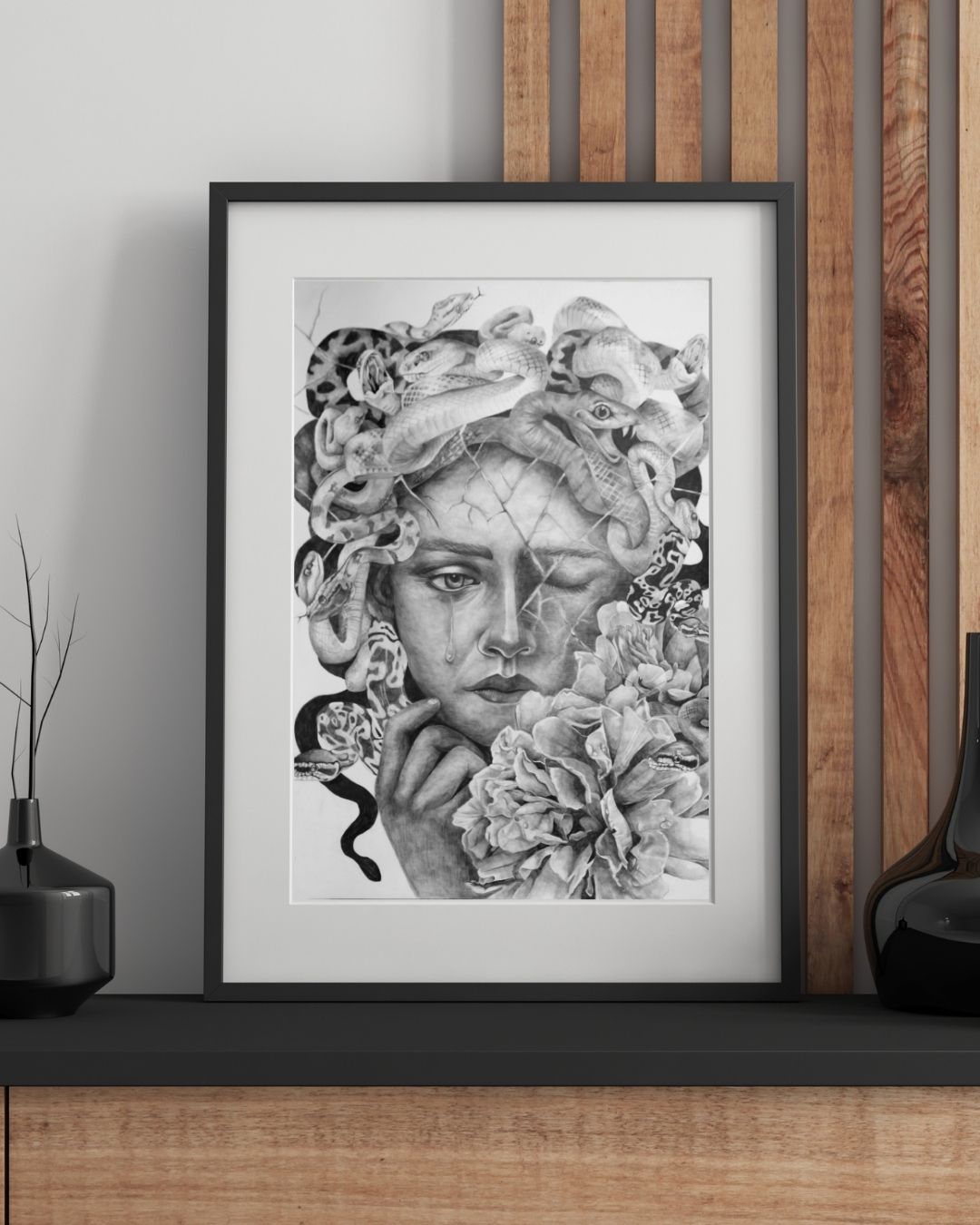 MEDUSA — Shadow Goddess Graphite Print