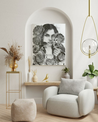 LILITH — Shadow Goddess Graphite Print