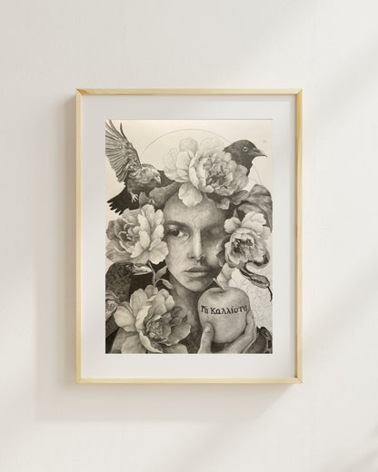 ERIS — Shadow Goddess Graphite Print